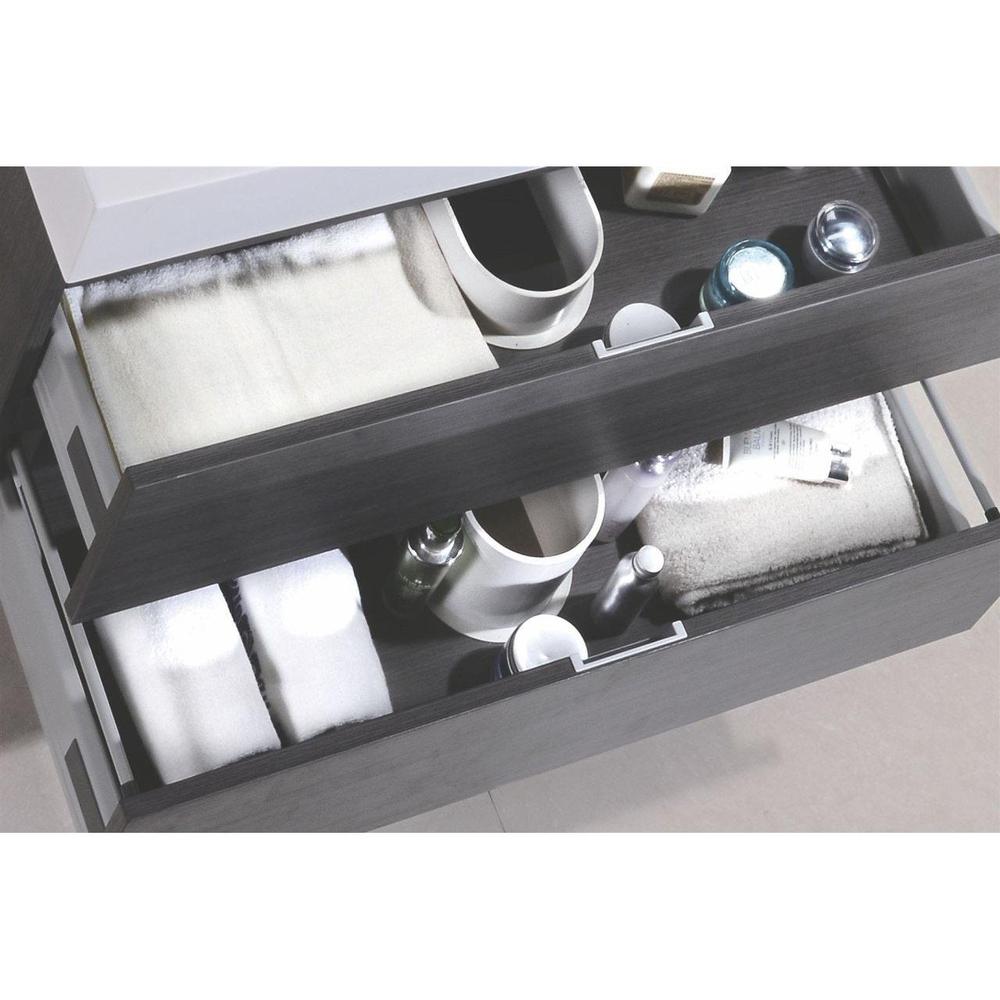 KubeBath Bliss 80 in. Wall Mount Double Sink Modern Bathroom Vanity 