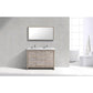KubeBath Dolce 48 in. Freestanding Double Sink Modern Bathroom Vanity with White Quartz Counter-Top and Cabinet Color Options 