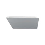 KubeBath Obliquo 67 in. Free Standing Bathtub in White 