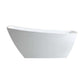 KubeBath Solato 67 in. Freestanding Bathtub in White (KFST7867) 