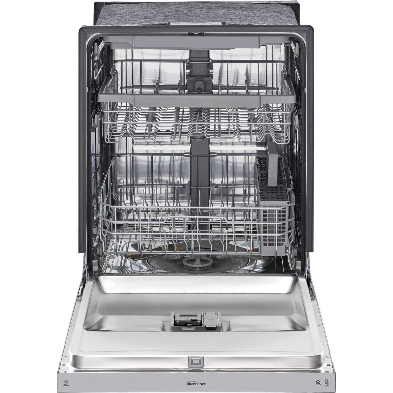 LG 24-Inch Front Control Dishwasher with QuadWash in Stainless Steel (LDFN4542S)