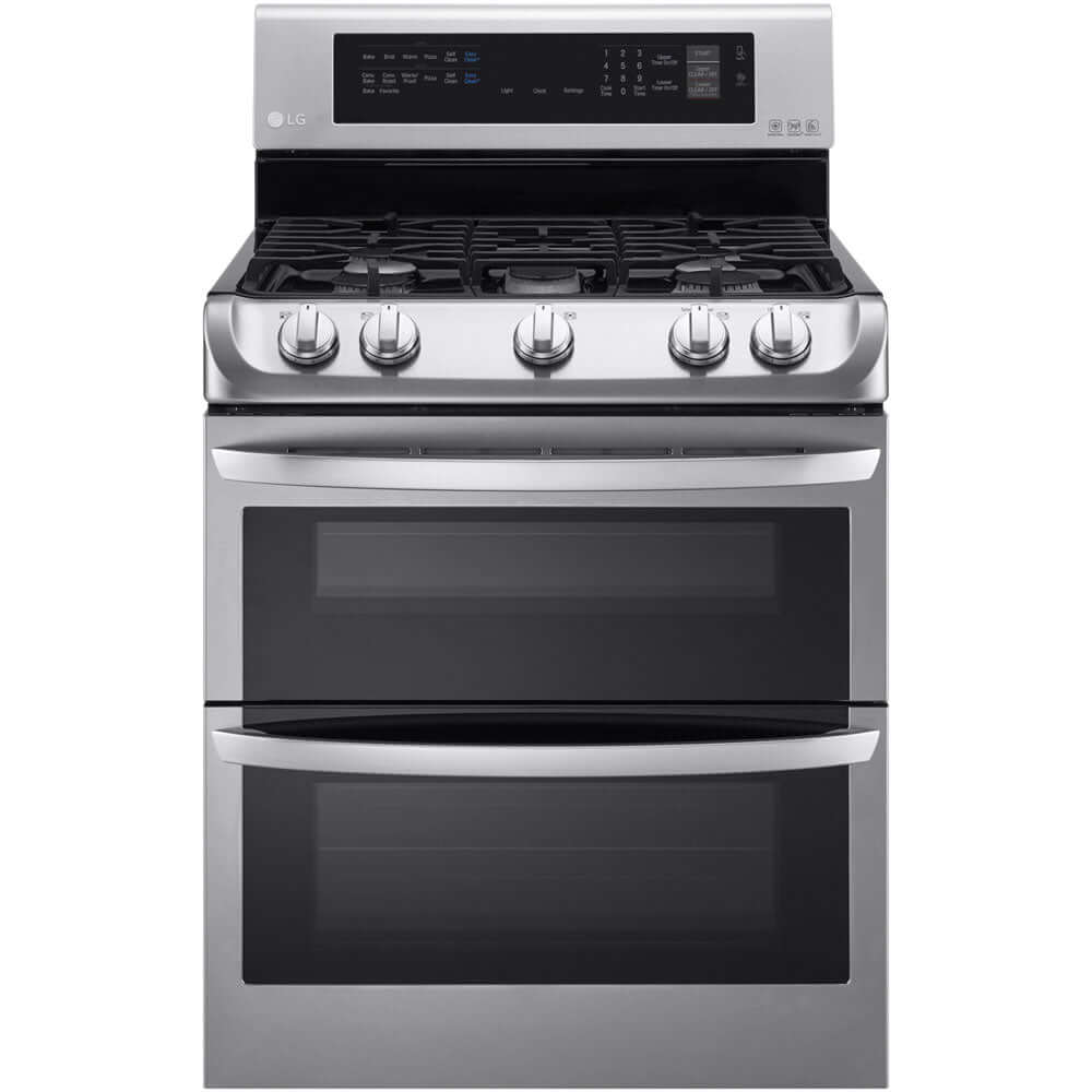 LG 30 Inch Freestanding Gas Range with Double Oven in Stainless Steel 6.9 Cu.Ft. (LDG4313ST)