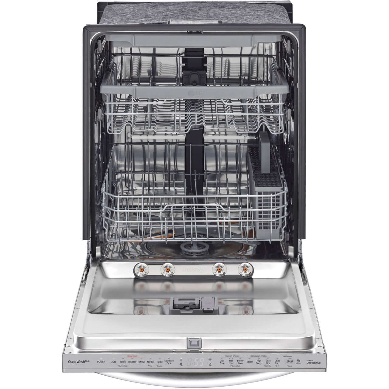 LG 24-Inch Top Control Wi-Fi Enabled Dishwasher with TrueSteam and 3rd Rack (LDTS5552S)