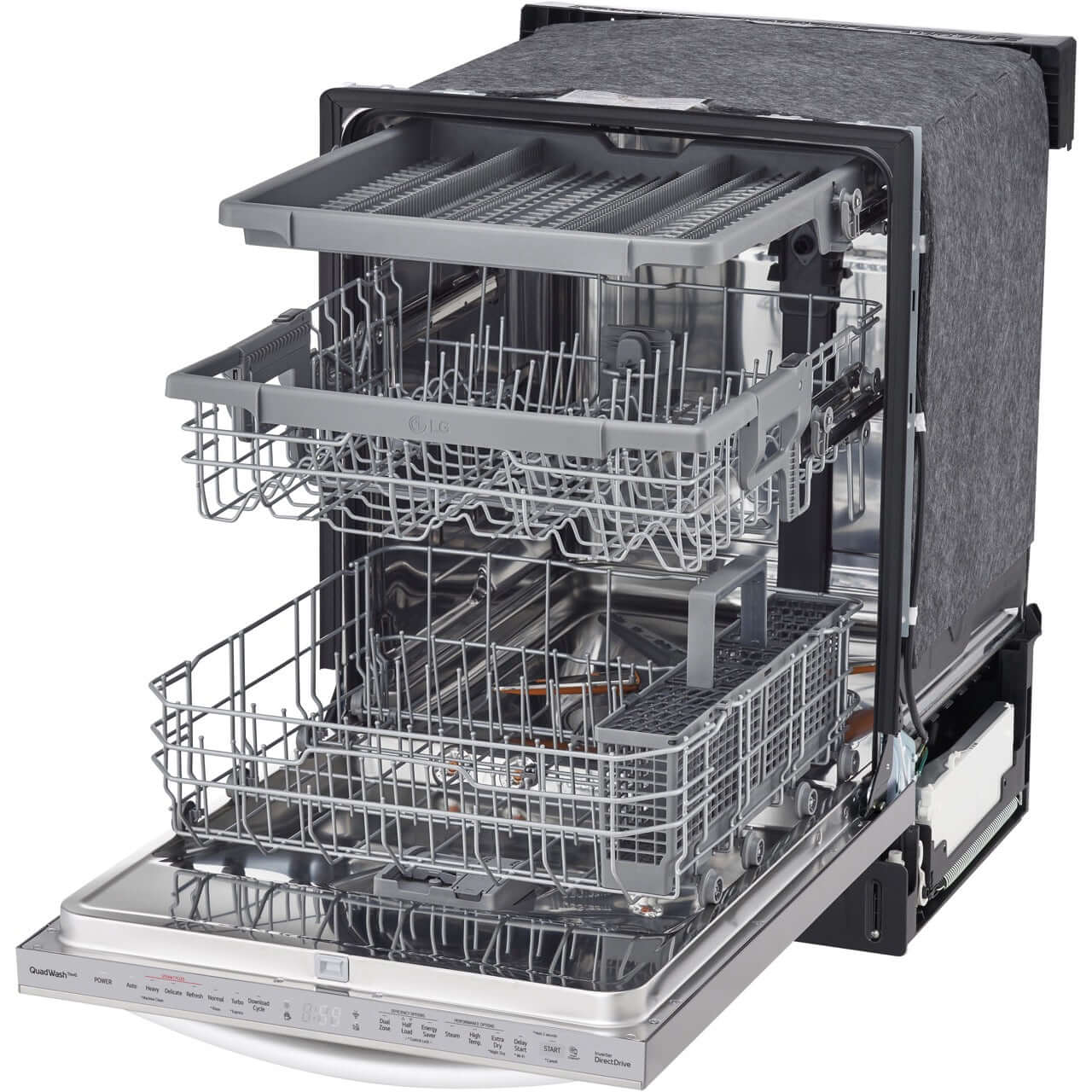 LG 24-Inch Top Control Wi-Fi Enabled Dishwasher with TrueSteam and 3rd Rack (LDTS5552S)