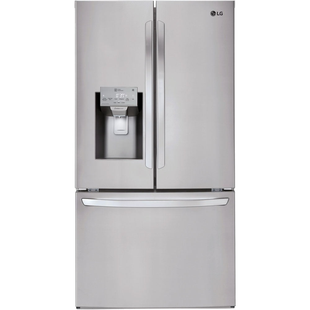 LG 36 Inch 3-Door French Door Refrigerator in Stainless Steel 22 Cu. Ft. (LFXC22526S)
