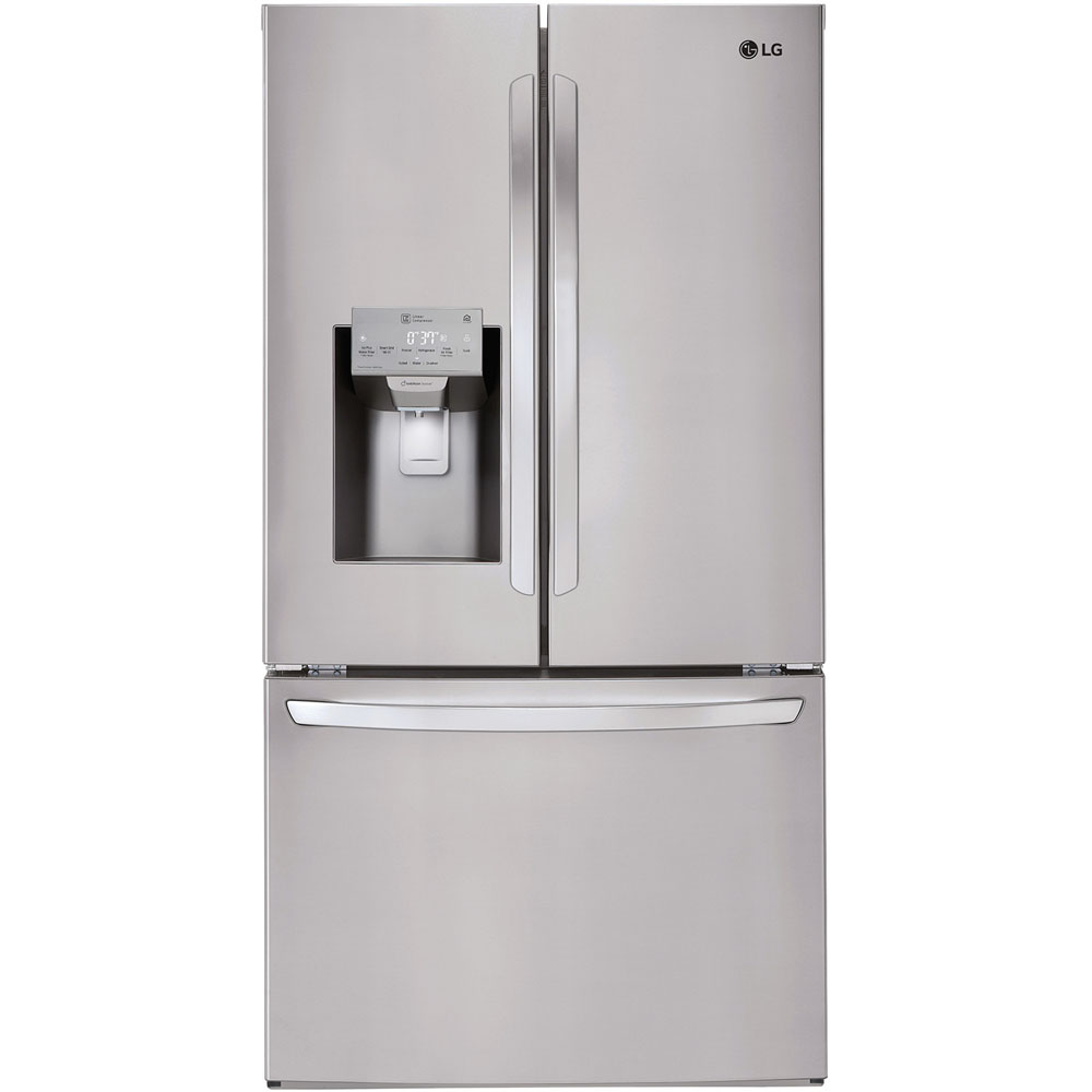 LG 36 Inch French Door Refrigerator in Print Proof Stainless Steel 28 Cu. Ft. (LFXS28968S)