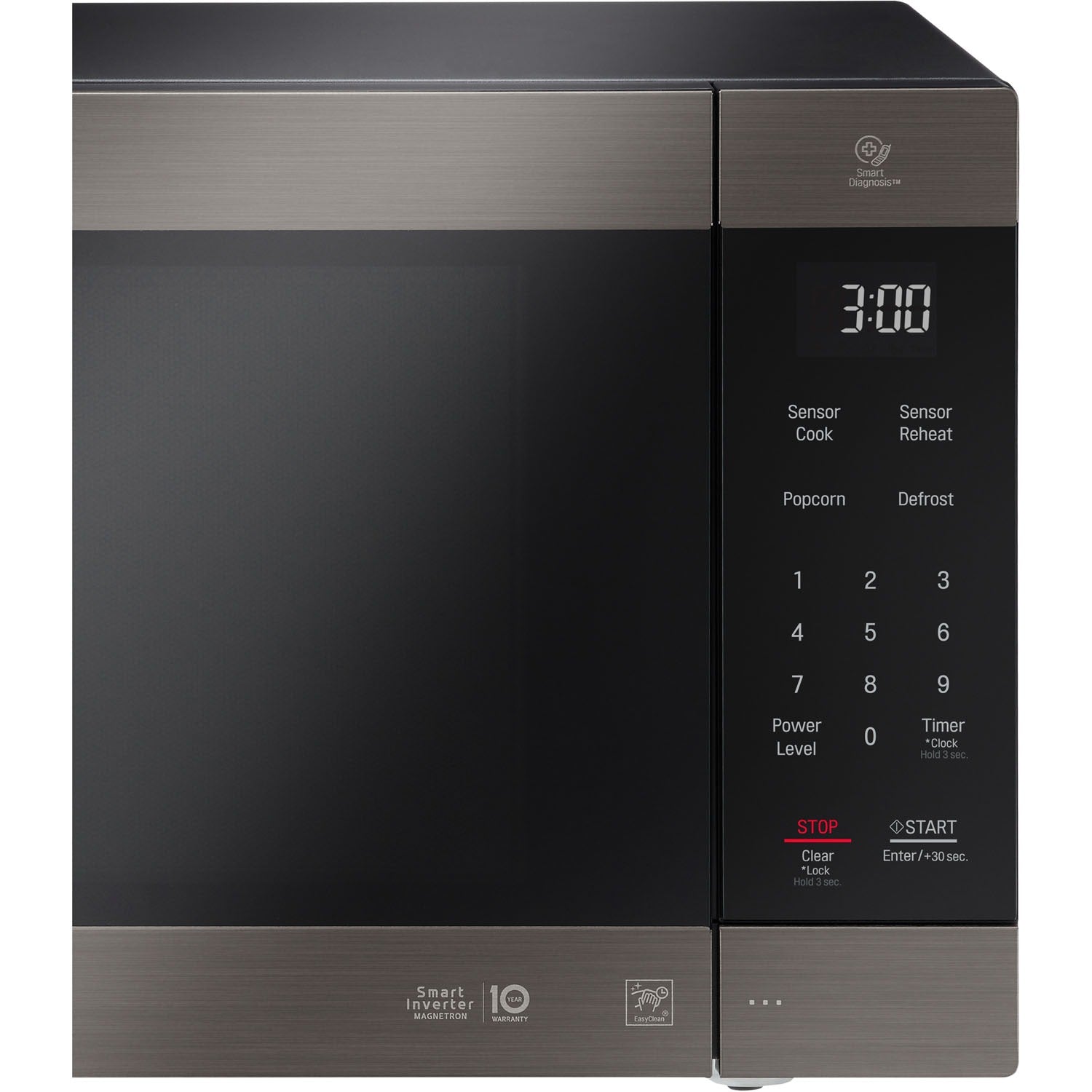 LG NeoChef 2 Cu. Ft. 1200W 24 in. Countertop Microwave in Black Stainless Steel (LMC2075BD)