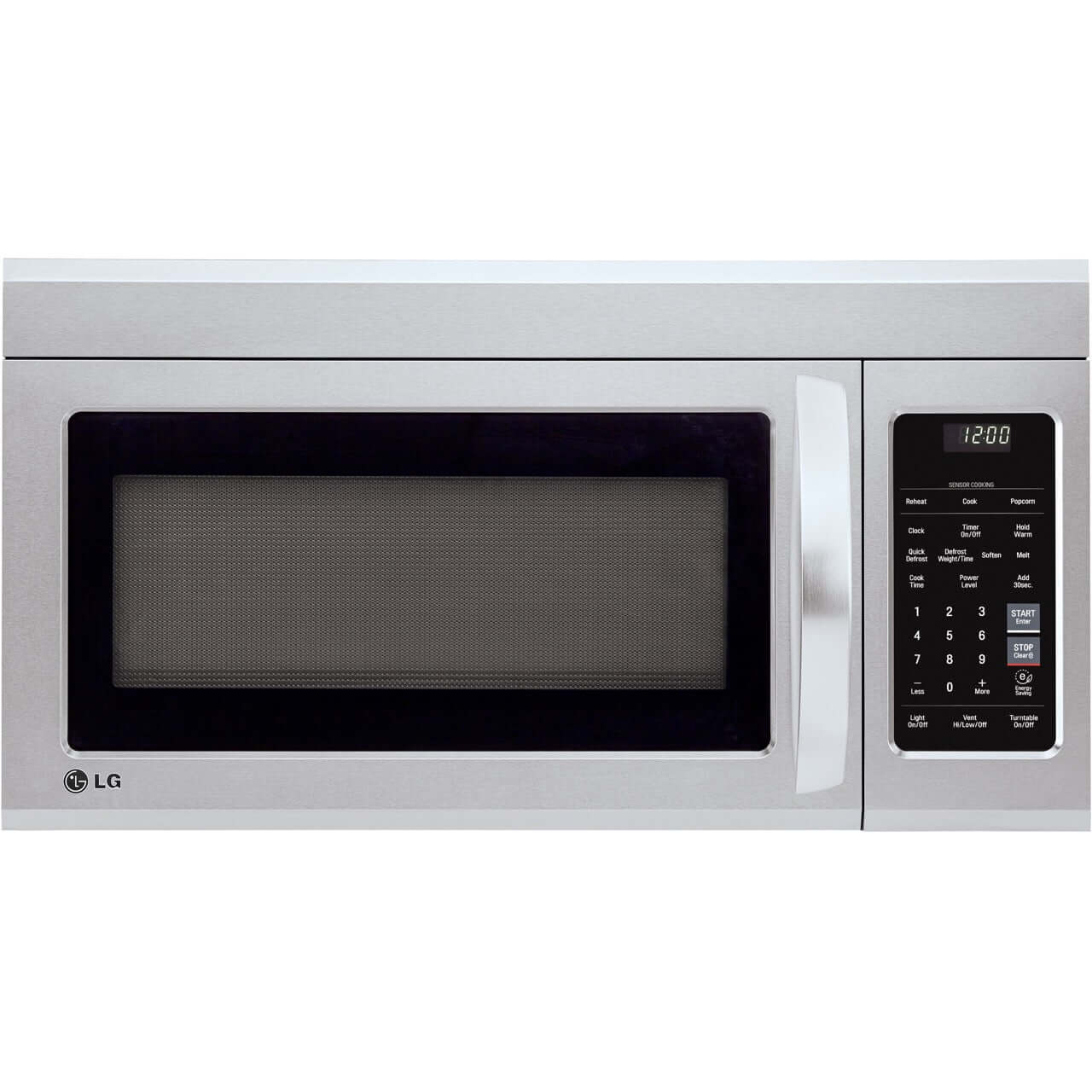 LG 1.8-Cu. Ft. 30 in. Over-the-Range Microwave with EasyClean, Print Proof Stainless Steel (LMV1831SS)