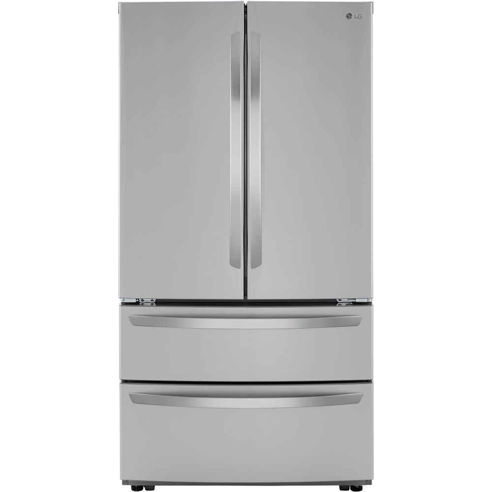 LG 36 Inch 4-Door French Door Refrigerator in Stainless Steel 23 Cu. Ft. (LMWC23626S)