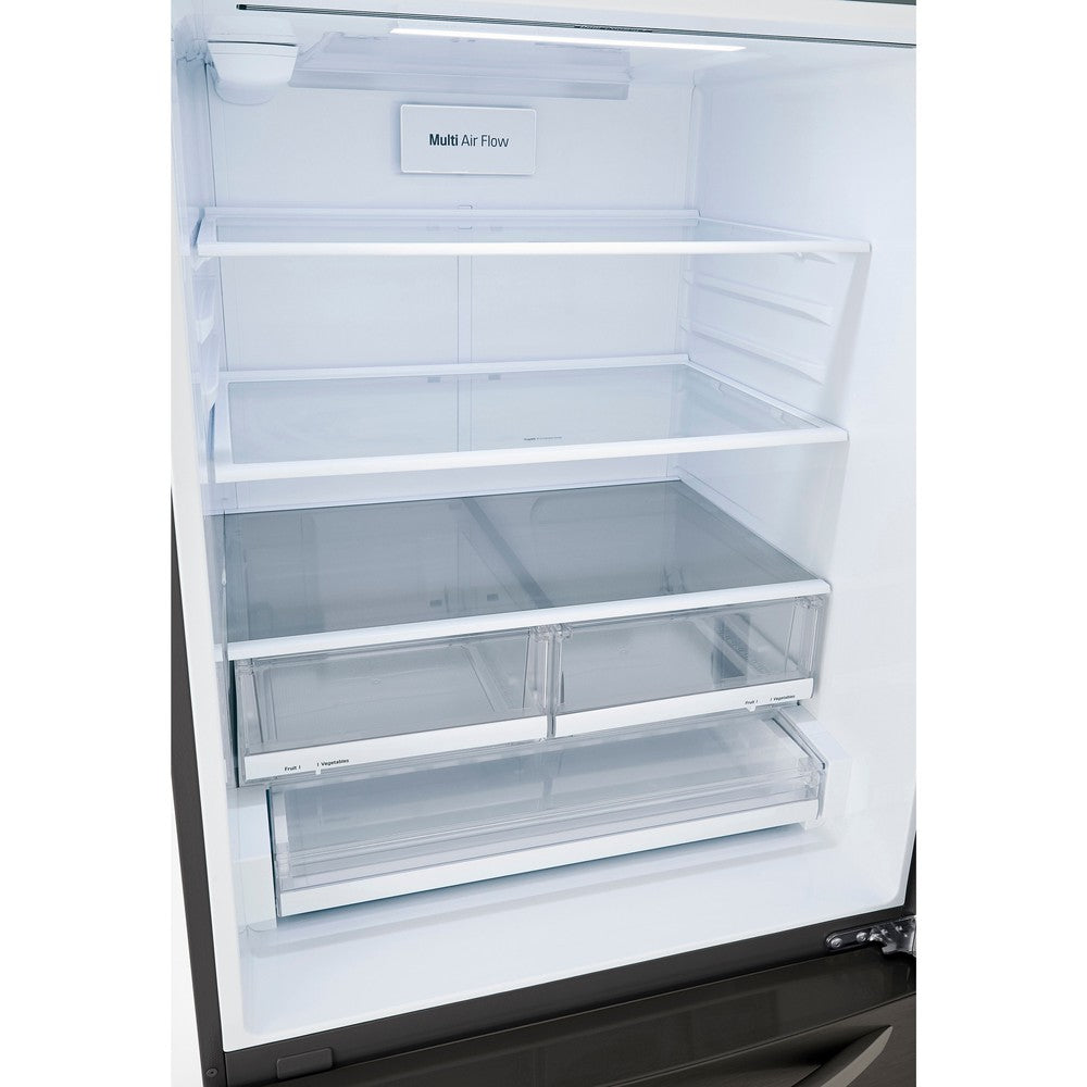 LG 33 Inch Bottom Freezer Refrigerator in Black Stainless Steel 26 Cu. Ft. (LRDCS2603D)