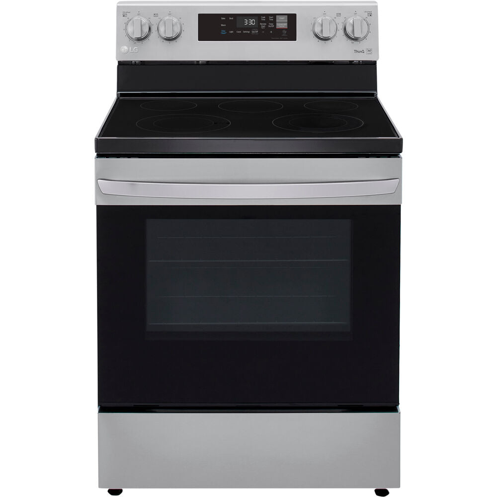 LG 6.3-Cu. Ft. Electric Smart Range with EasyClean, Stainless Steel (LREL6321S)