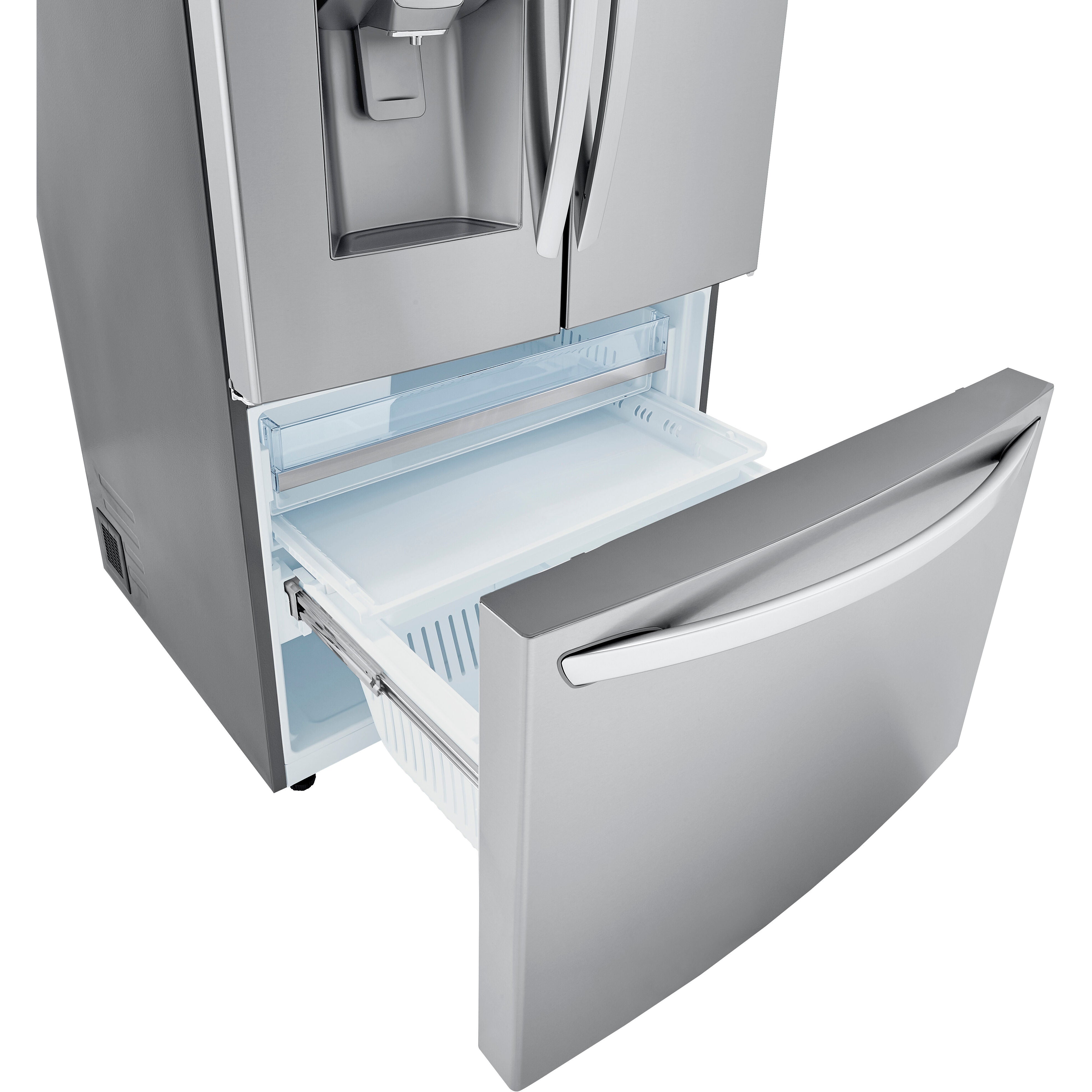 LG 36 Inch 3-Door French Door Refrigerator in Stainless Steel 24 Cu. Ft. (LRFDC2406S)