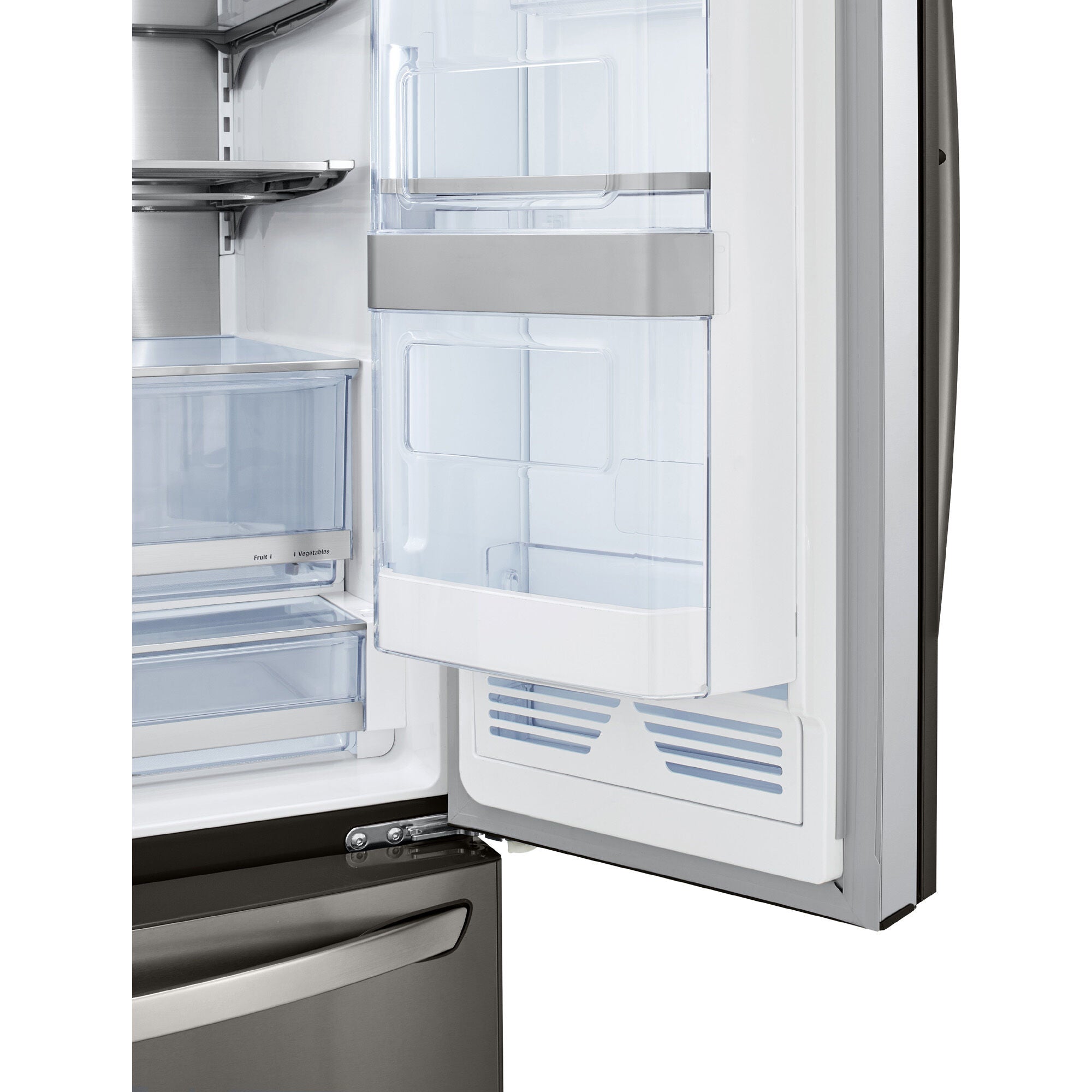 LG 36 Inch 3-Door French Door Refrigerator in Black Stainless Steel 30 Cu. Ft. (LRFDS3016D)