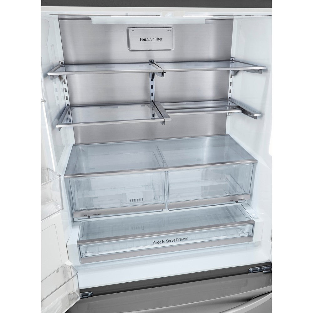 LG 36 Inch Counter-Depth French Door Refrigerator in Stainless Steel 24 Cu. Ft. (LRFVC2406S)