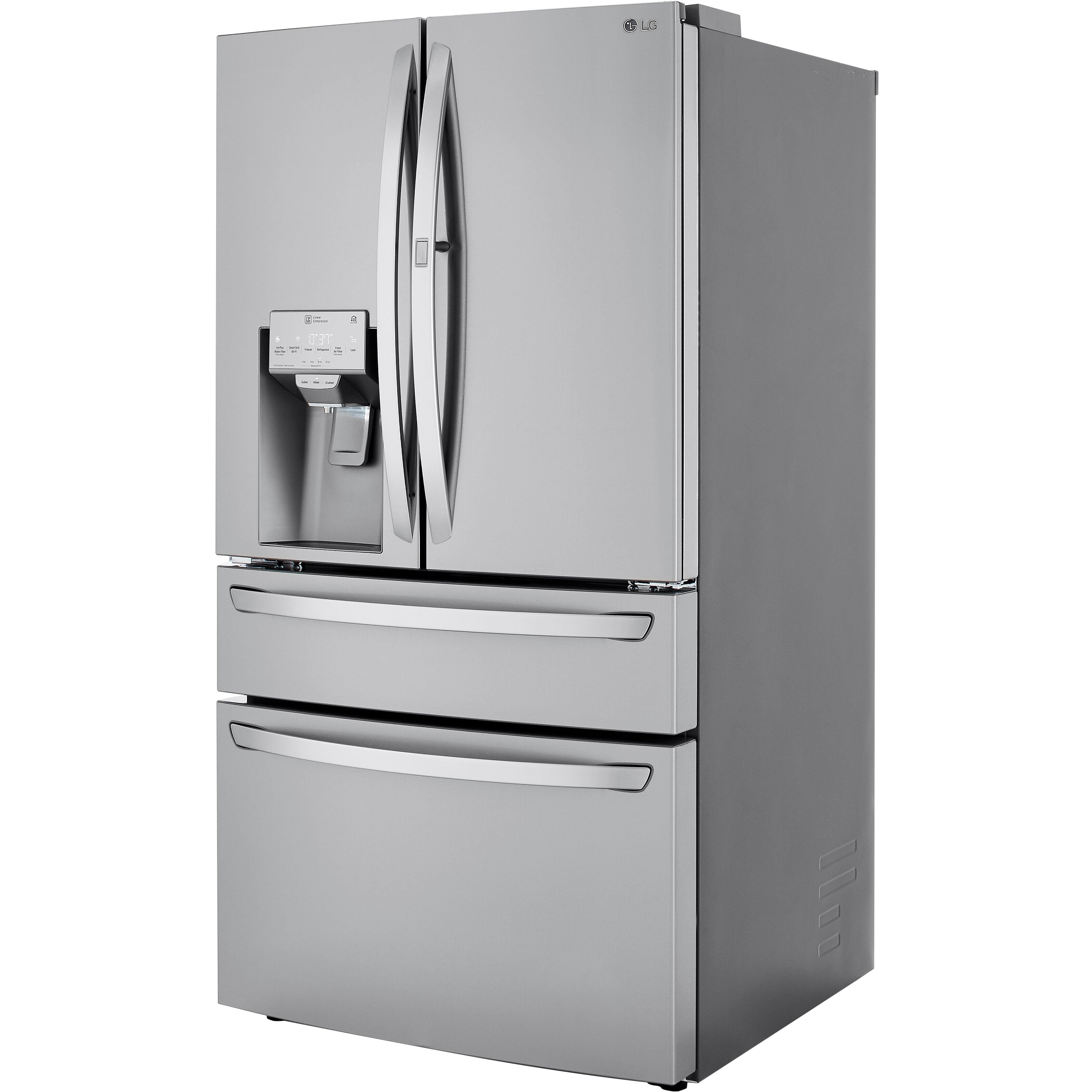 LG 36 Inch 4-Door French Door Refrigerator in Stainless Steel 23 Cu. Ft. (LRMDC2306S)