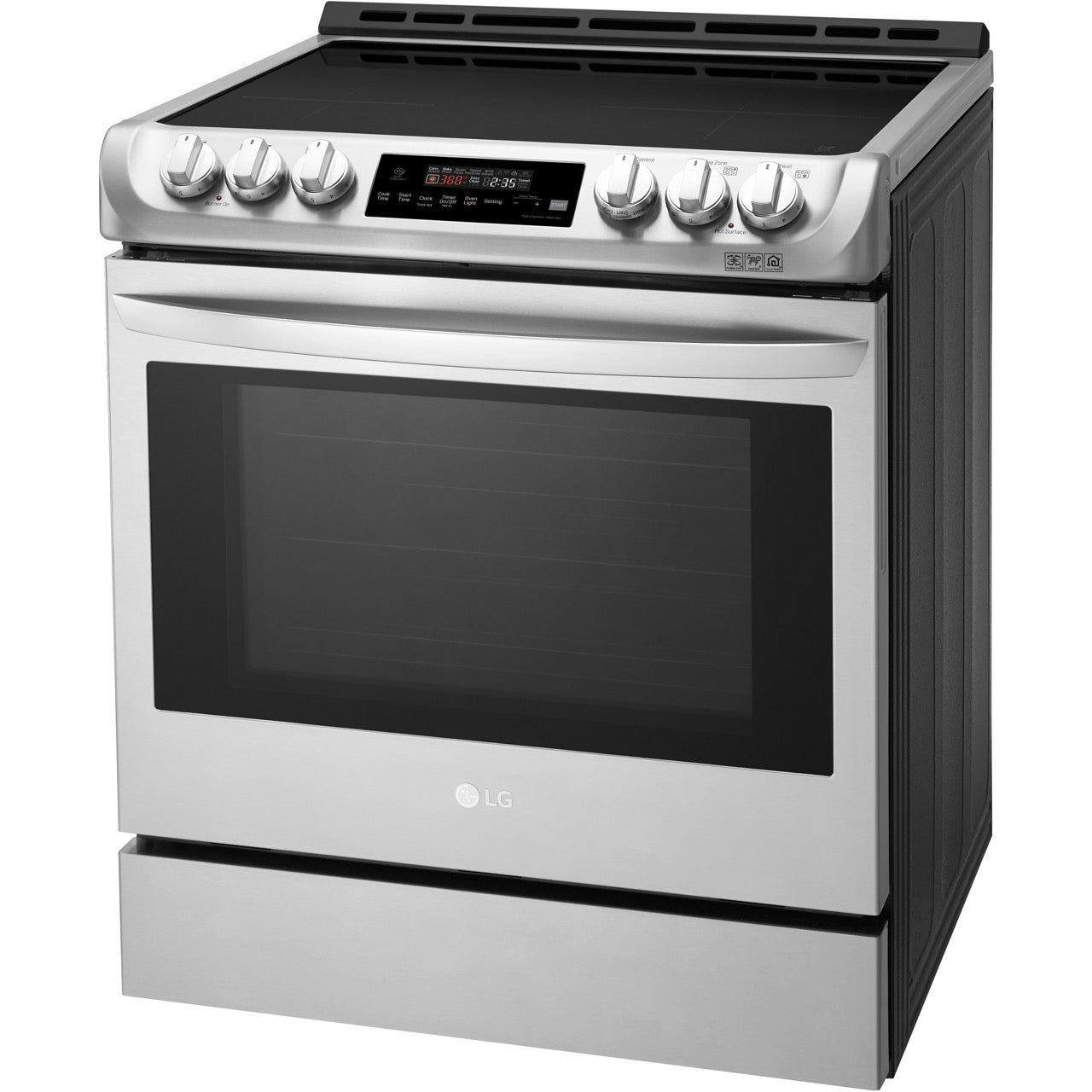 LG Electronics 6.3-Cu. Ft. Slide-In Electric Smart Range with ProBake Convection and Induction, Stainless Steel (LSE4616ST)