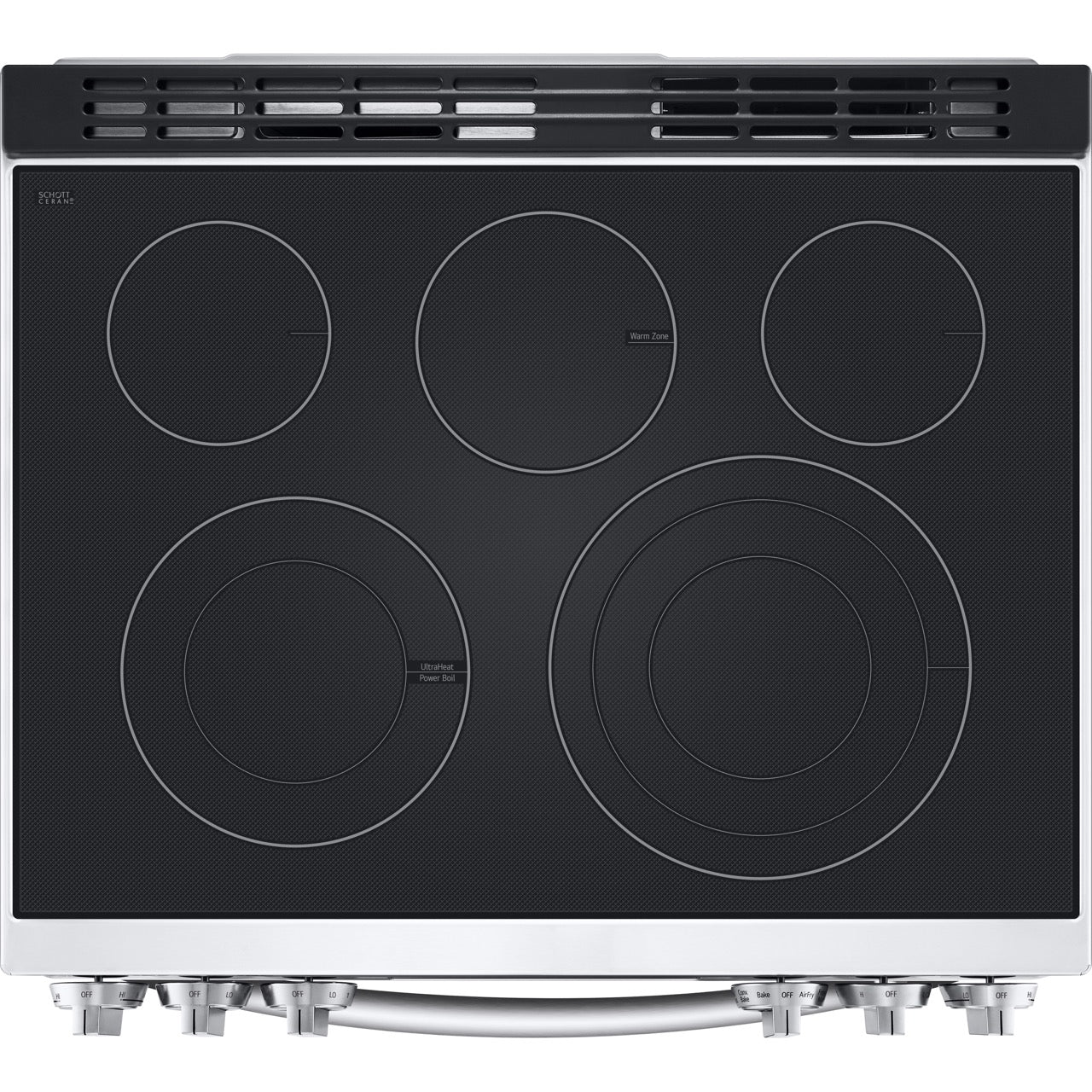 LG 6.3-Cu. Ft. Smart Wi-Fi Enabled ProBake Convection InstaView Electric Slide-in Range with Air Fry, Stainless Steel (LSEL6335F)