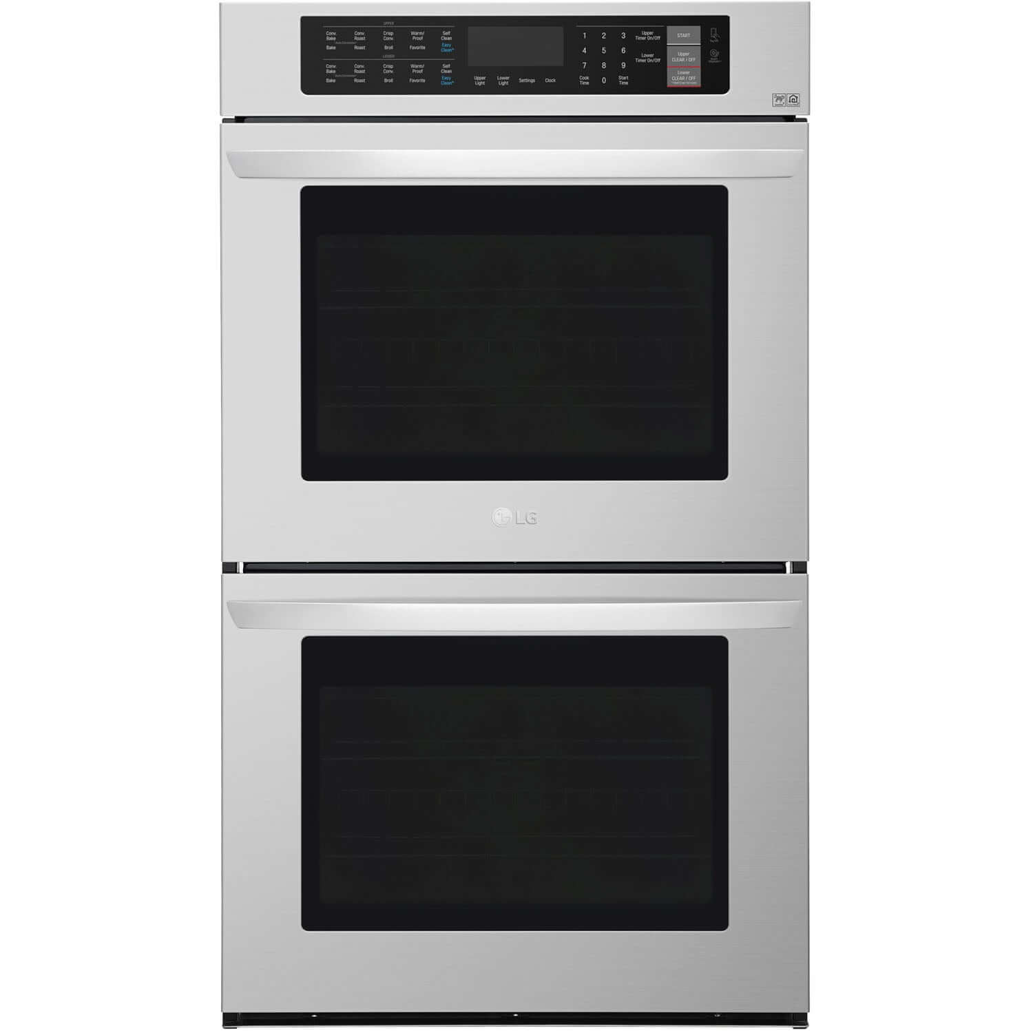 LG 30 in. Electric Double Wall Oven with True Convection in Stainless Steel (LWD3063ST)