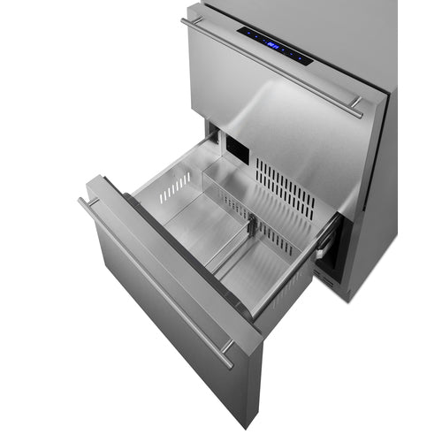 Summit 24 in. 2-Drawer Refrigerator-Freezer (SPRF34D)