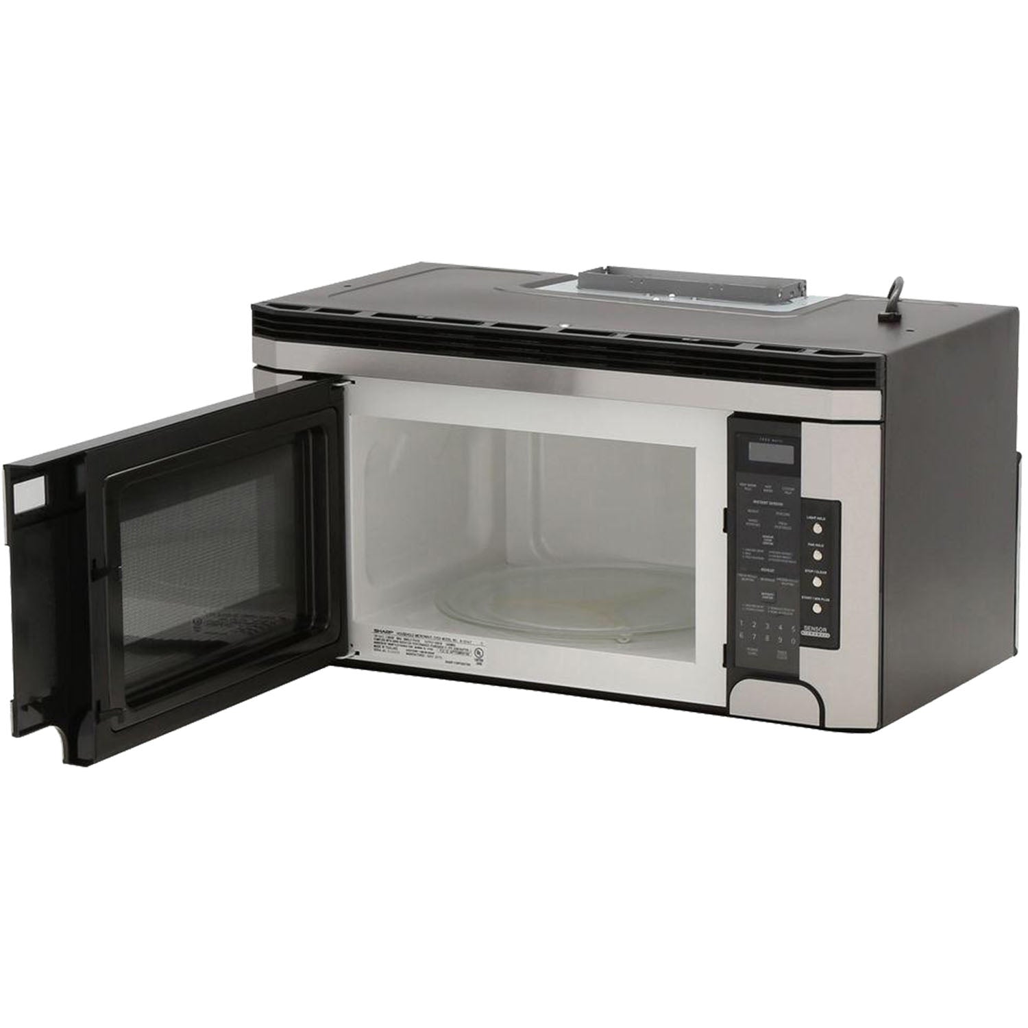 Sharp 1.5 cu. ft. 1000W 30 in. Over-the-Range Microwave Oven with Concealed Control Panel in Stainless Steel (R1514T)