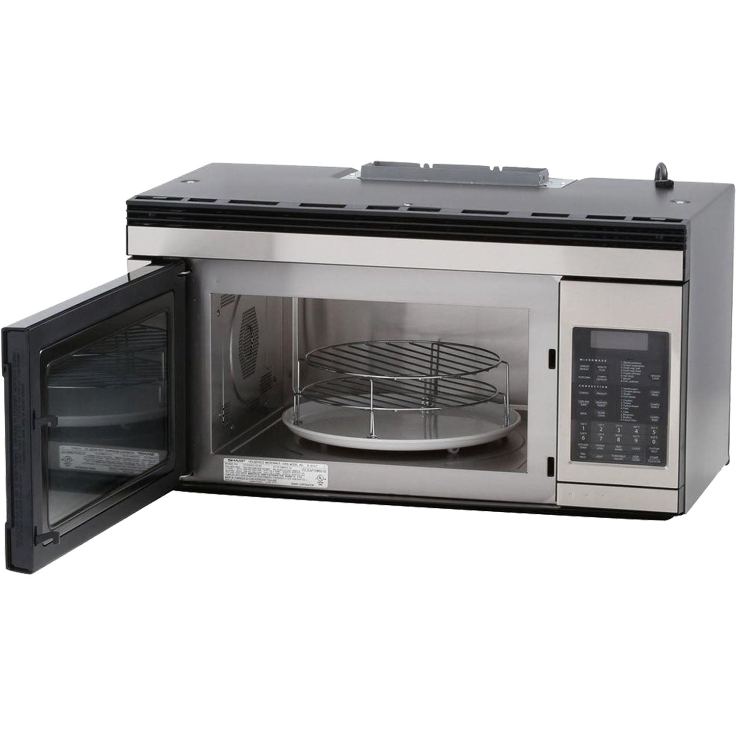 Sharp 1.1 cu. ft. 850W 30 in. Over-the-Range Convection Microwave in Stainless Steel (R1874T)