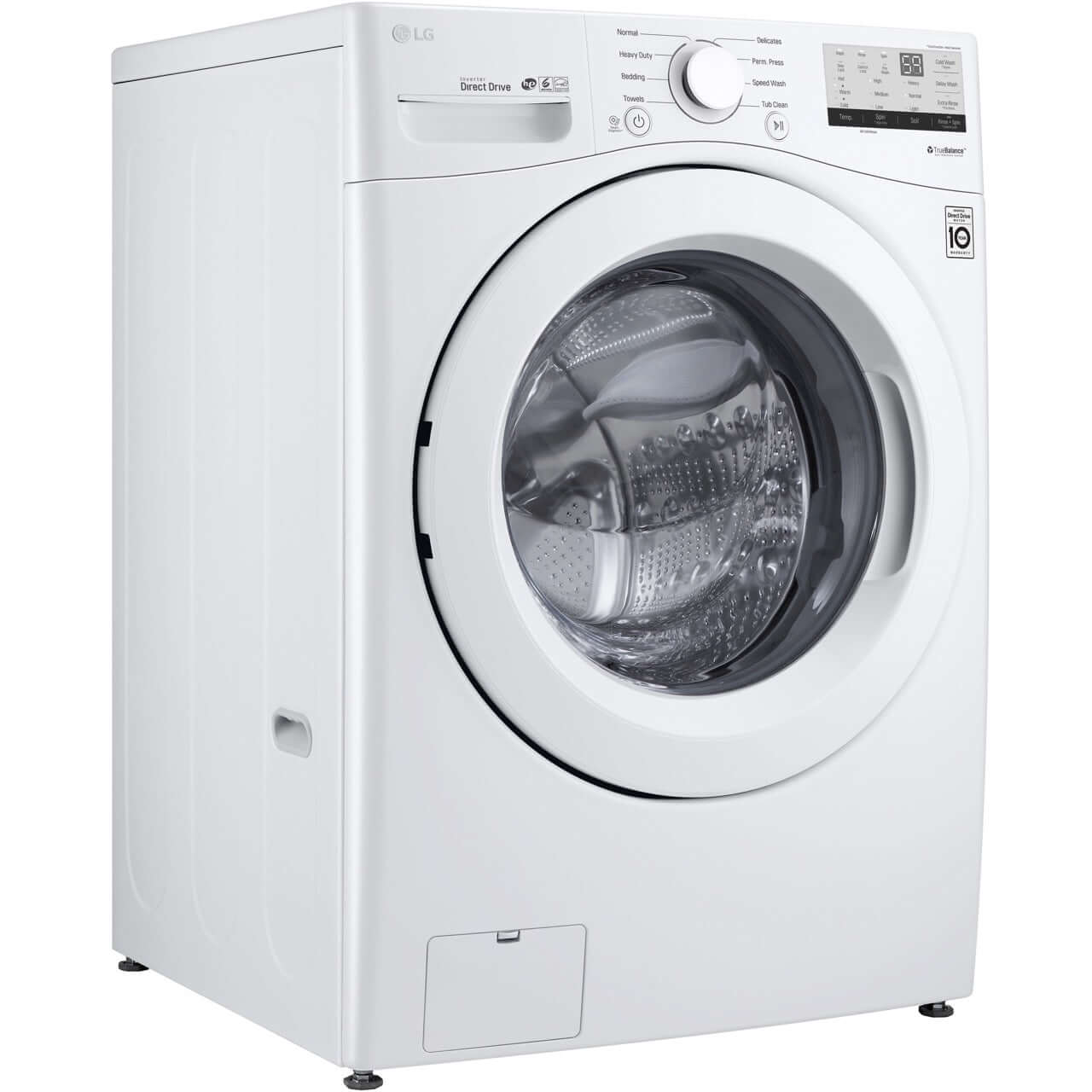 LG 27 In. 4.5-Cu. Ft. Front Load Washer in White (WM3400CW)