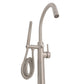 ZLINE Emerald Bay Bath Tub Filler in Brushed Nickel faucet and handle detail
