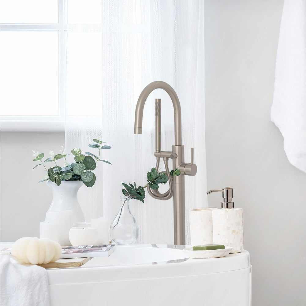 ZLINE Emerald Bay Bath Tub Filler in Brushed Nickel lifestyle 