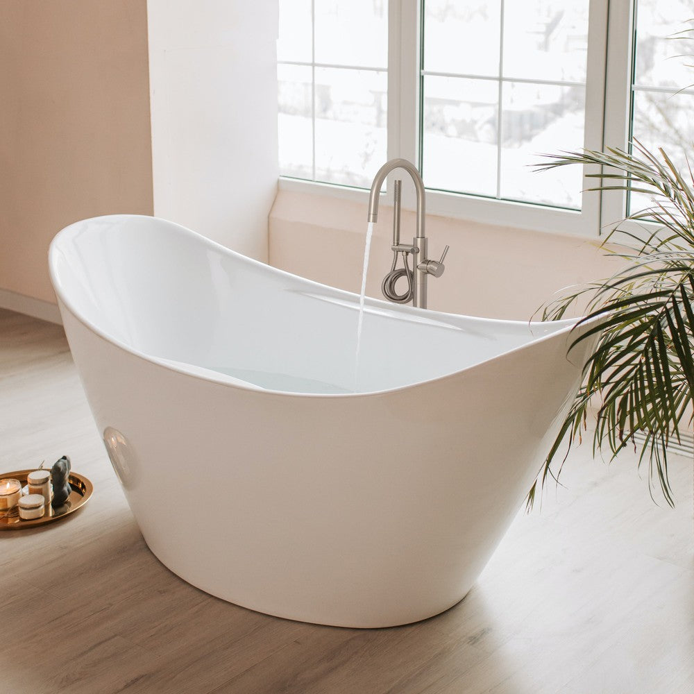 ZLINE Emerald Bay Bath Tub Filler in Brushed Nickel lifestyle