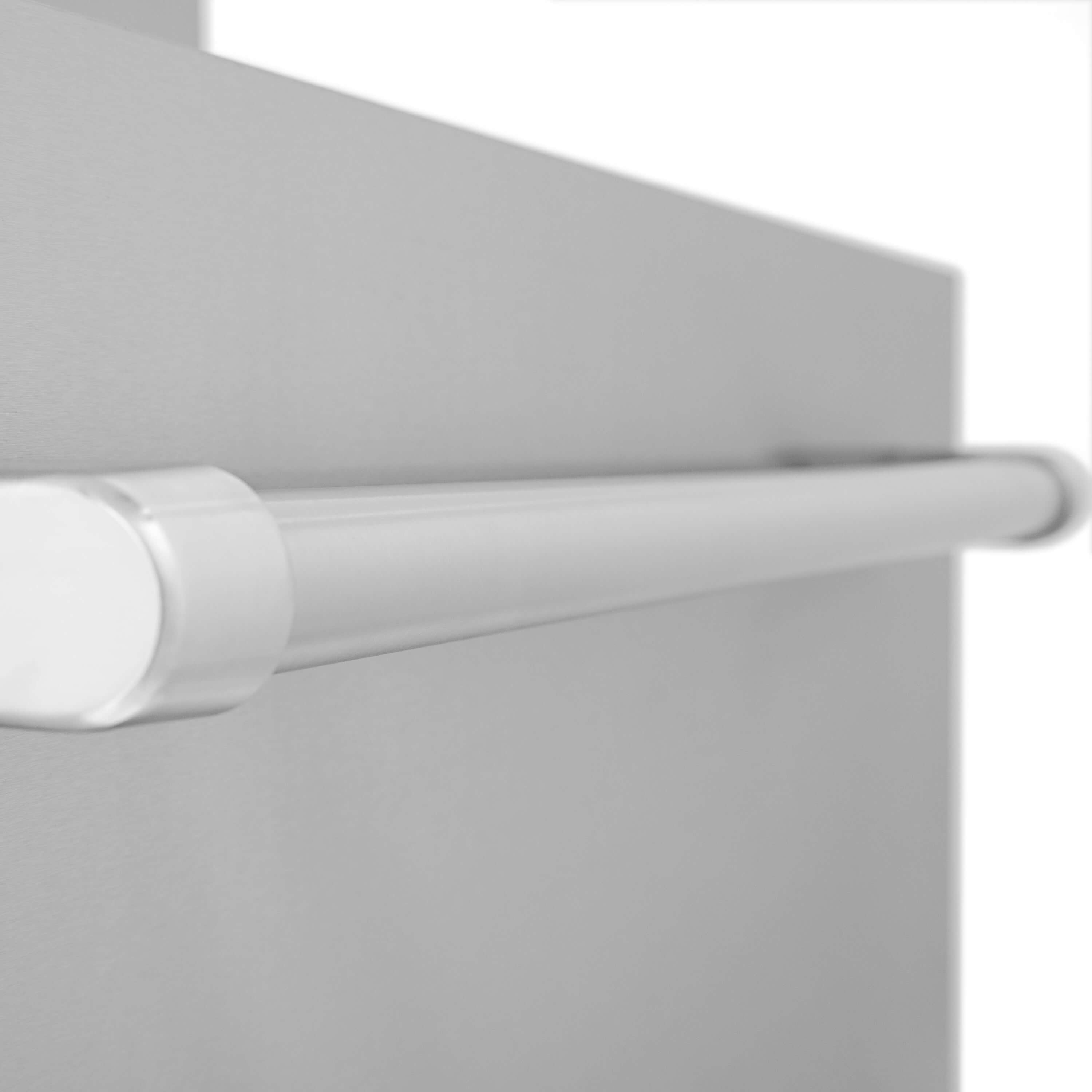Bottom freezer compartment handle on ZLINE built-in refrigerator.