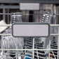 ZLINE 24 in. Monument Series 3rd Rack Top Touch Control Dishwasher in Custom Panel Ready with Stainless Steel Tub, 45dBa (DWMT-24) ZLINE logo on dish rack.