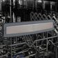 ZLINE 18 in. Tallac Series 3rd Rack Top Control Built-In Dishwasher in Custom Panel Ready with Stainless Steel Tub, 51dBa (DWV-18) close-up, ZLINE logo on dish rack.