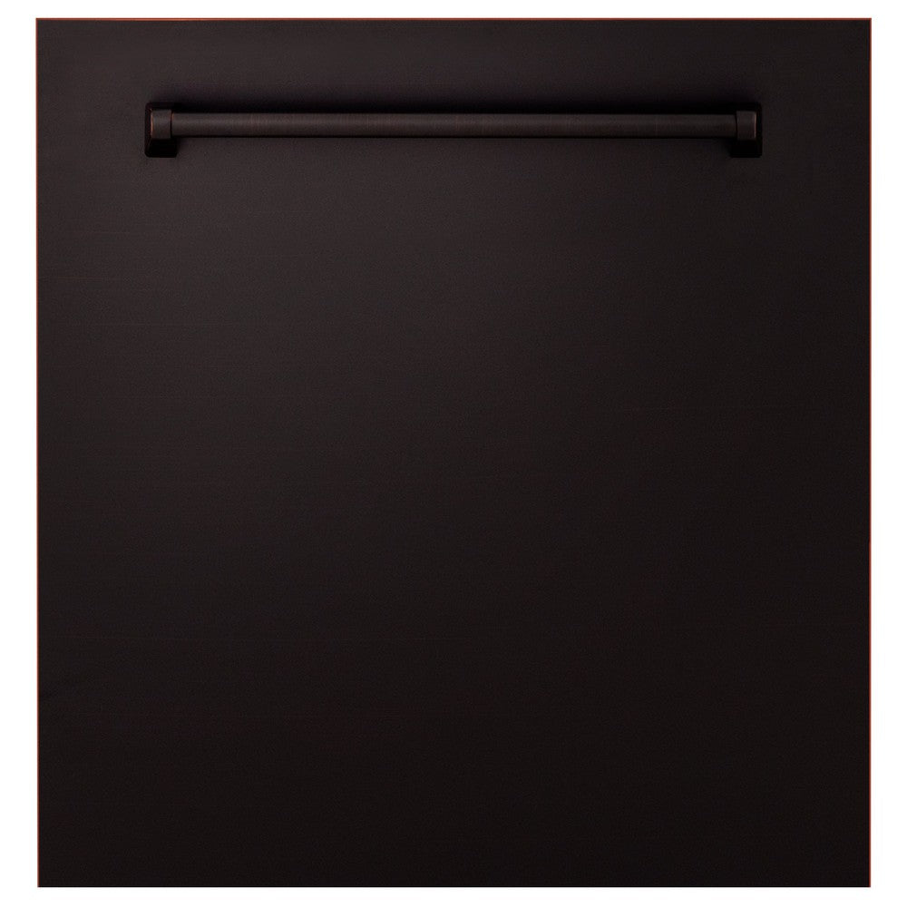 ZLINE 24" Monument Dishwasher Panel with Traditional Handle in Oil-Rubbed Bronze without Kickplate