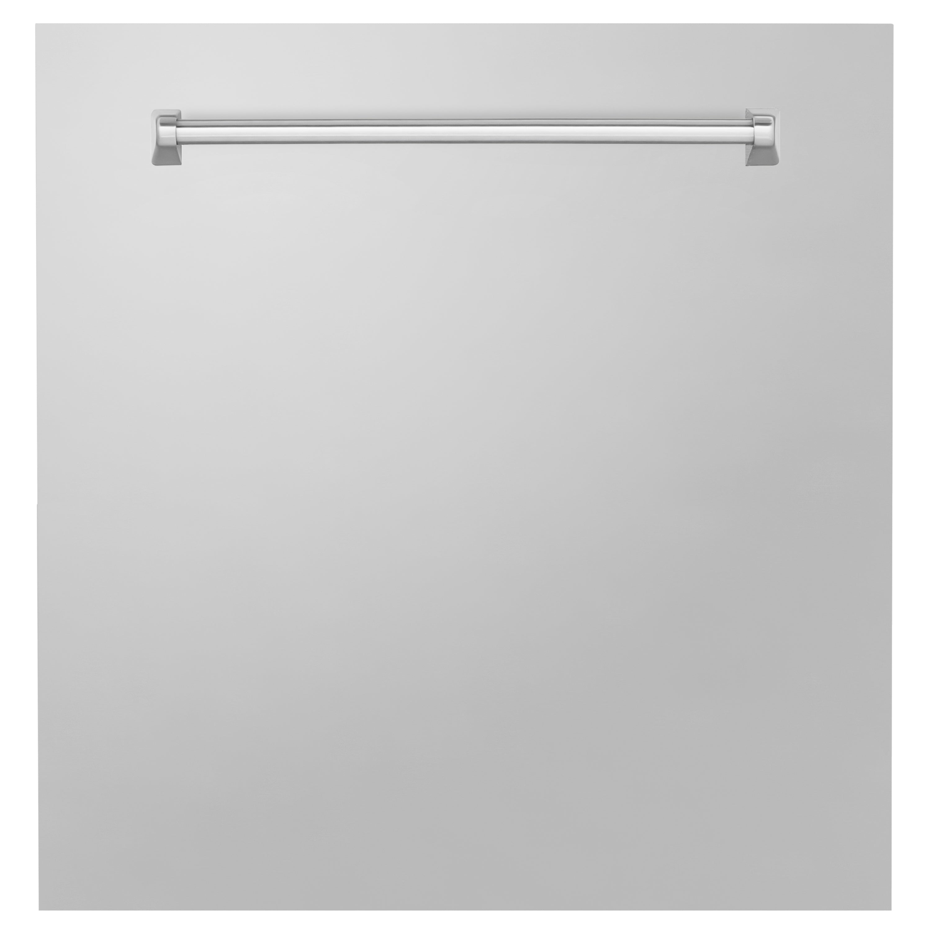 ZLINE 24" Monument Dishwasher Panel with Traditional Handle in Stainless Steel without Kickplate