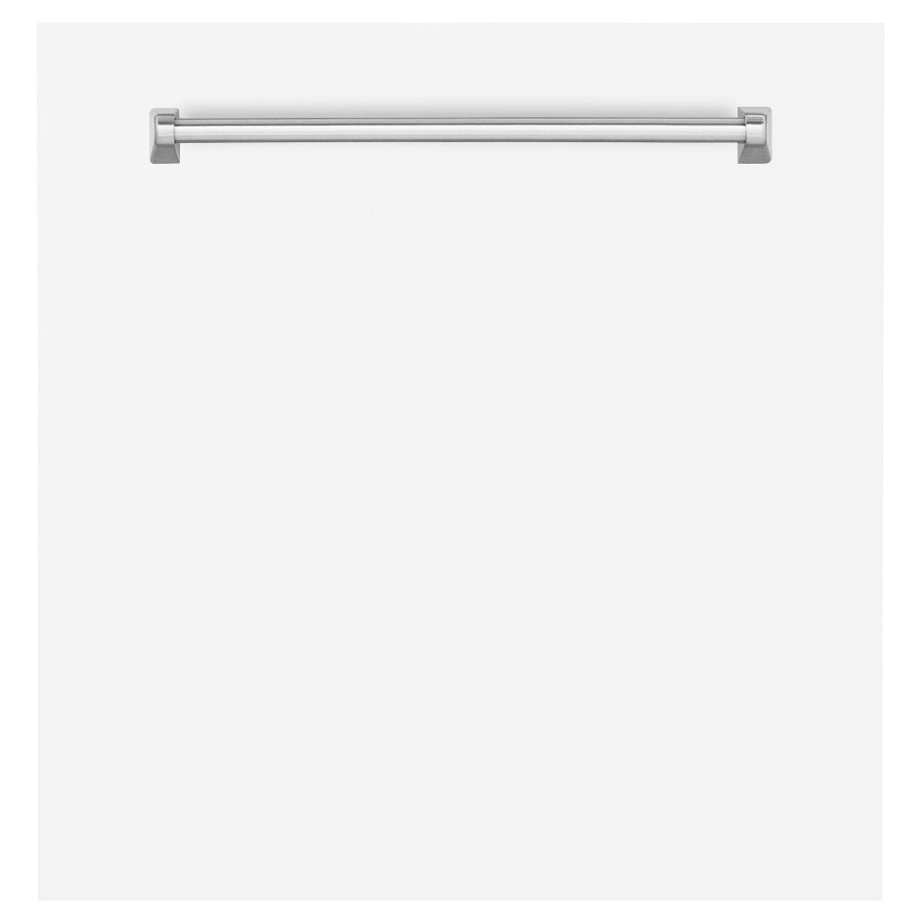 ZLINE 24" Monument Dishwasher Panel with Traditional Handle in White Matte without Kickplate