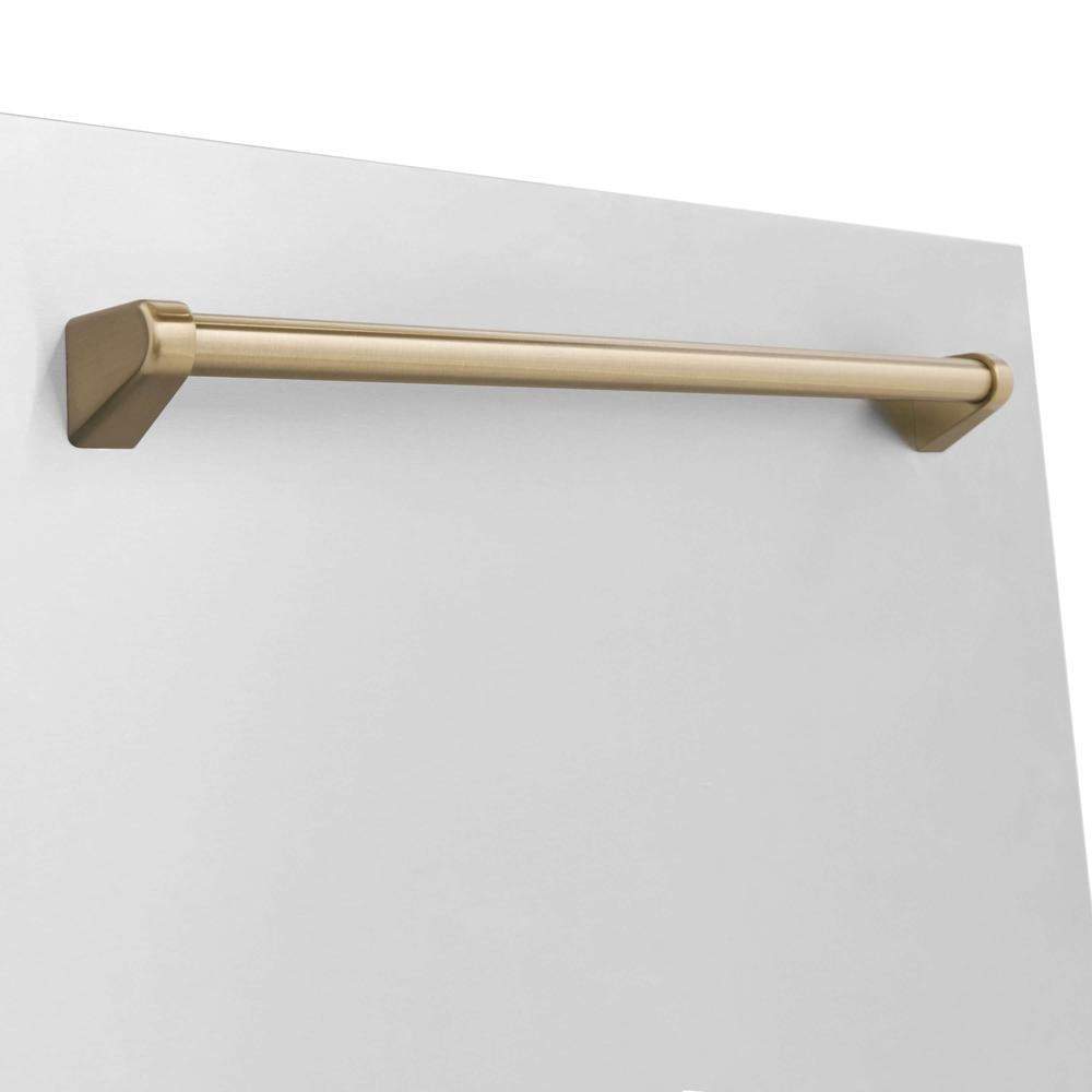 ZLINE Autograph Edition 18 in. Tallac Dishwasher Panel in Stainless Steel with Accent Handle (DPVZ-304-18) 