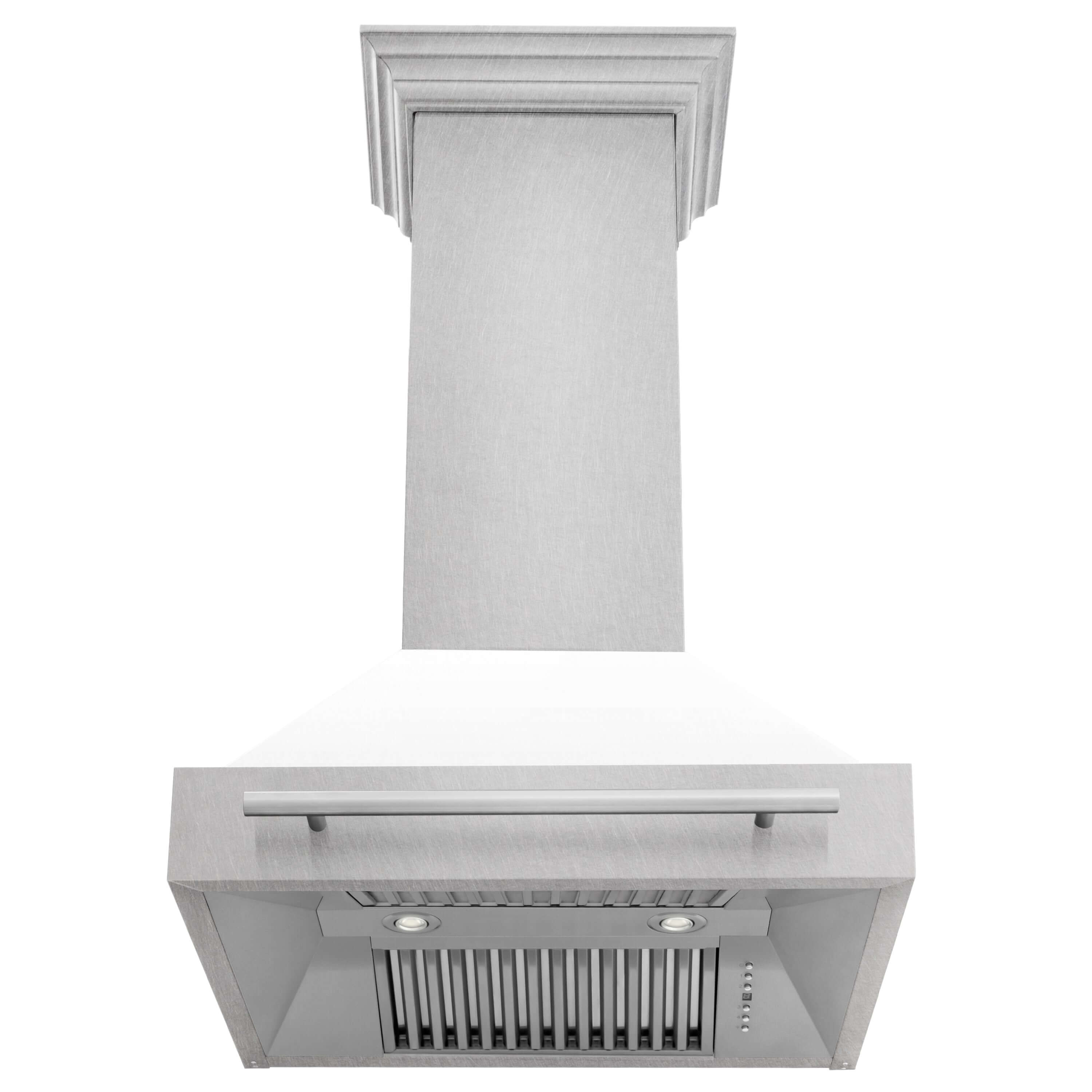 ZLINE 30 in. Fingerprint Resistant Stainless Steel Range Hood with Color Shell Options (8654SNX-30)