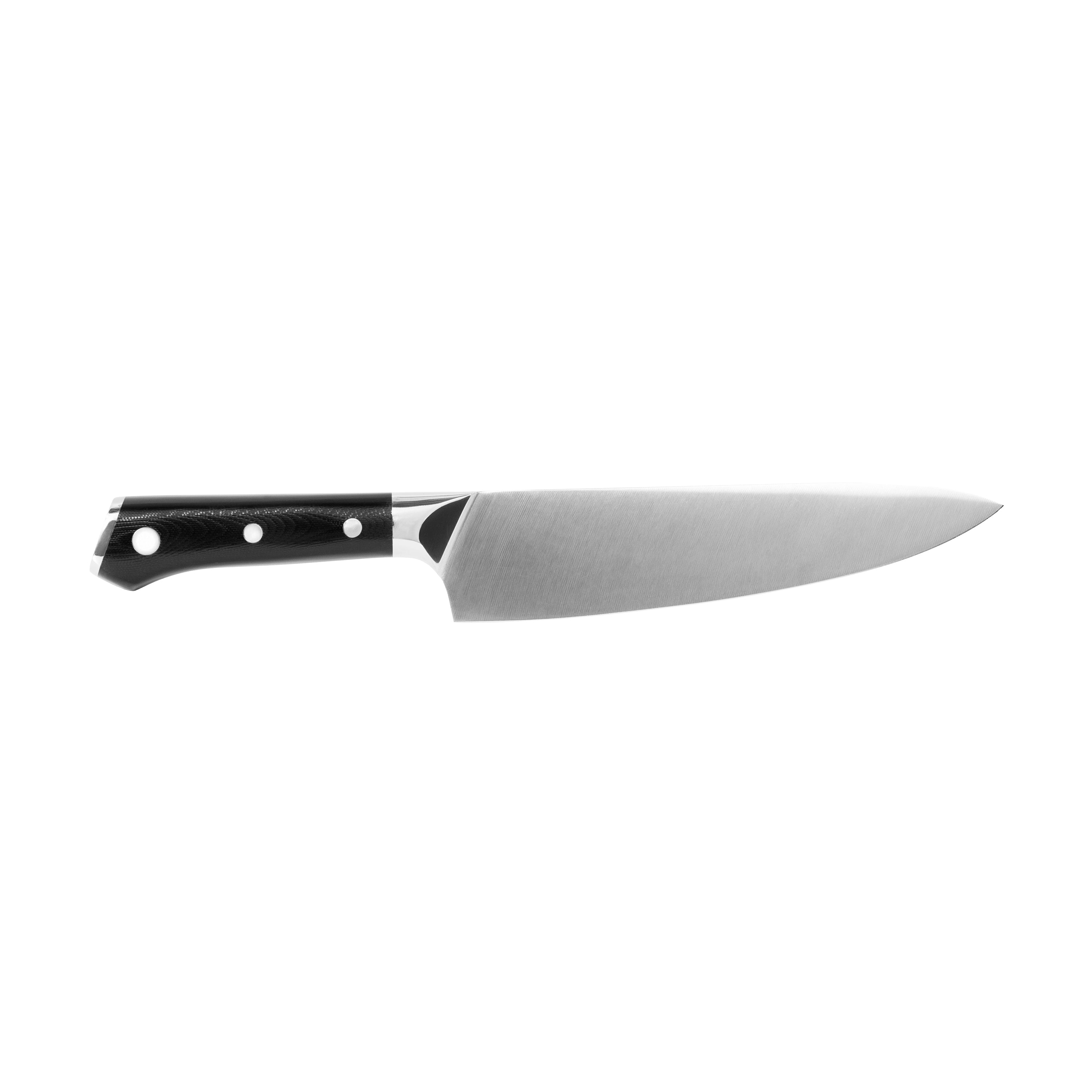 8 Inch German Chef Knife with Black ABS Handle by GW