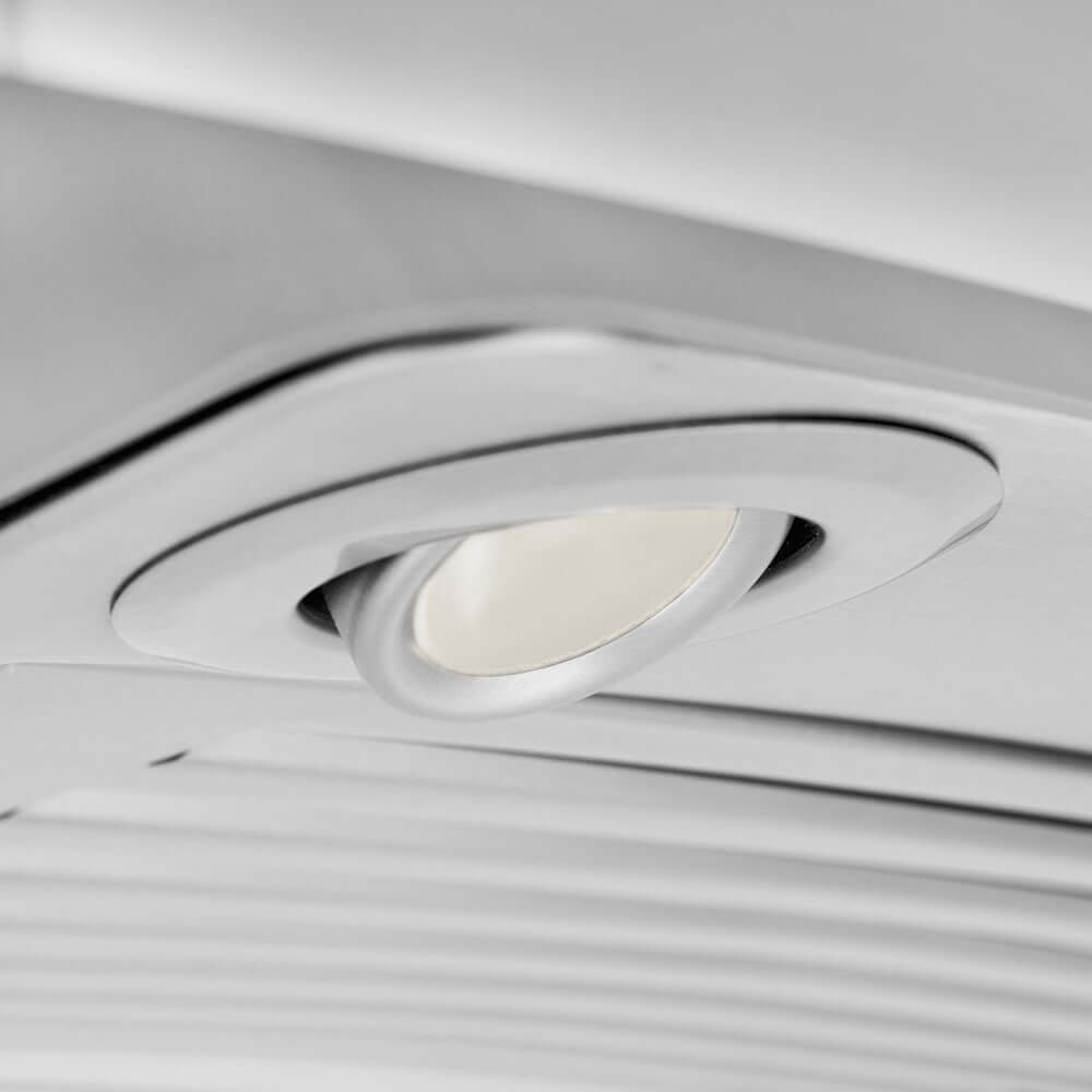 LED lighting on ZLINE range hood.