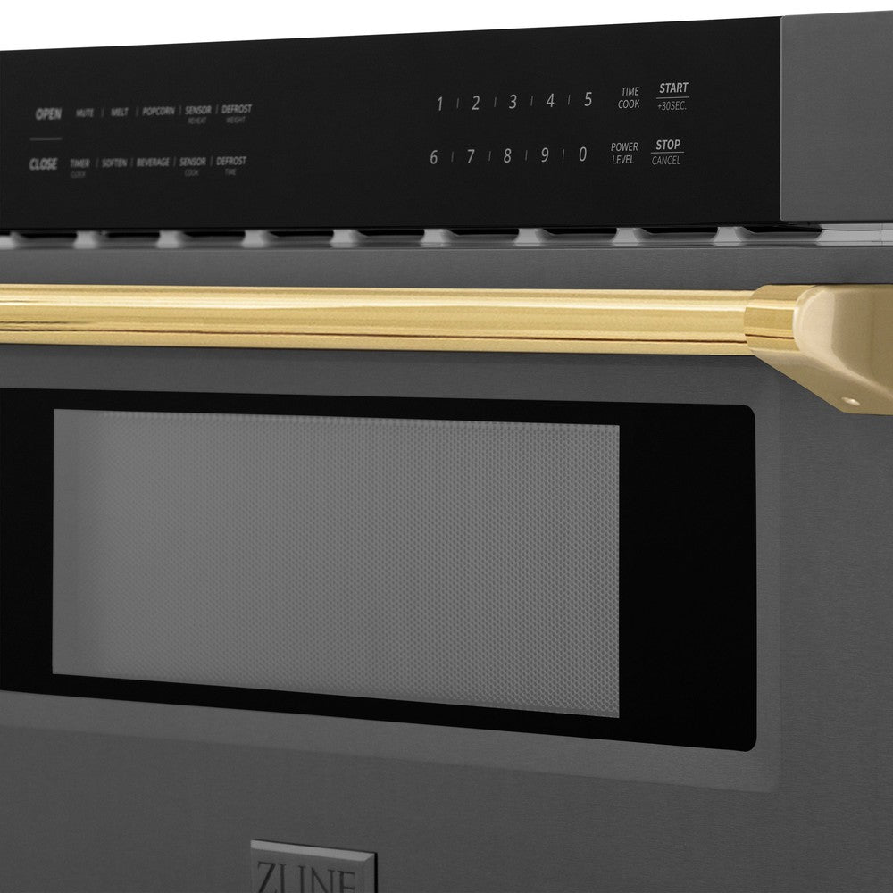 Autograph Edition Series Gold Accent Handle with Black Stainless Steel Finish