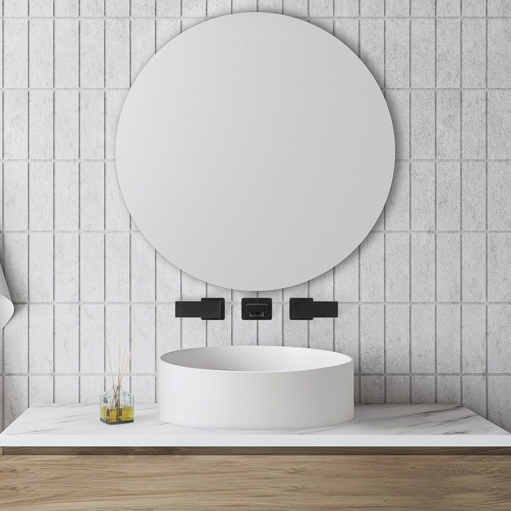 ZLINE Bliss Wall Mount Bath Faucet (BLS-BFW) Matte Black in modern bathroom