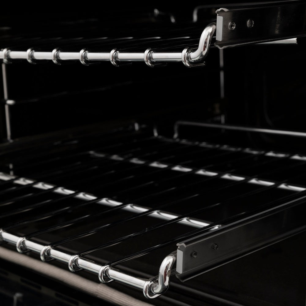 SmoothGlide ball-bearing racks make it easier to work with larger, heavier dishes.