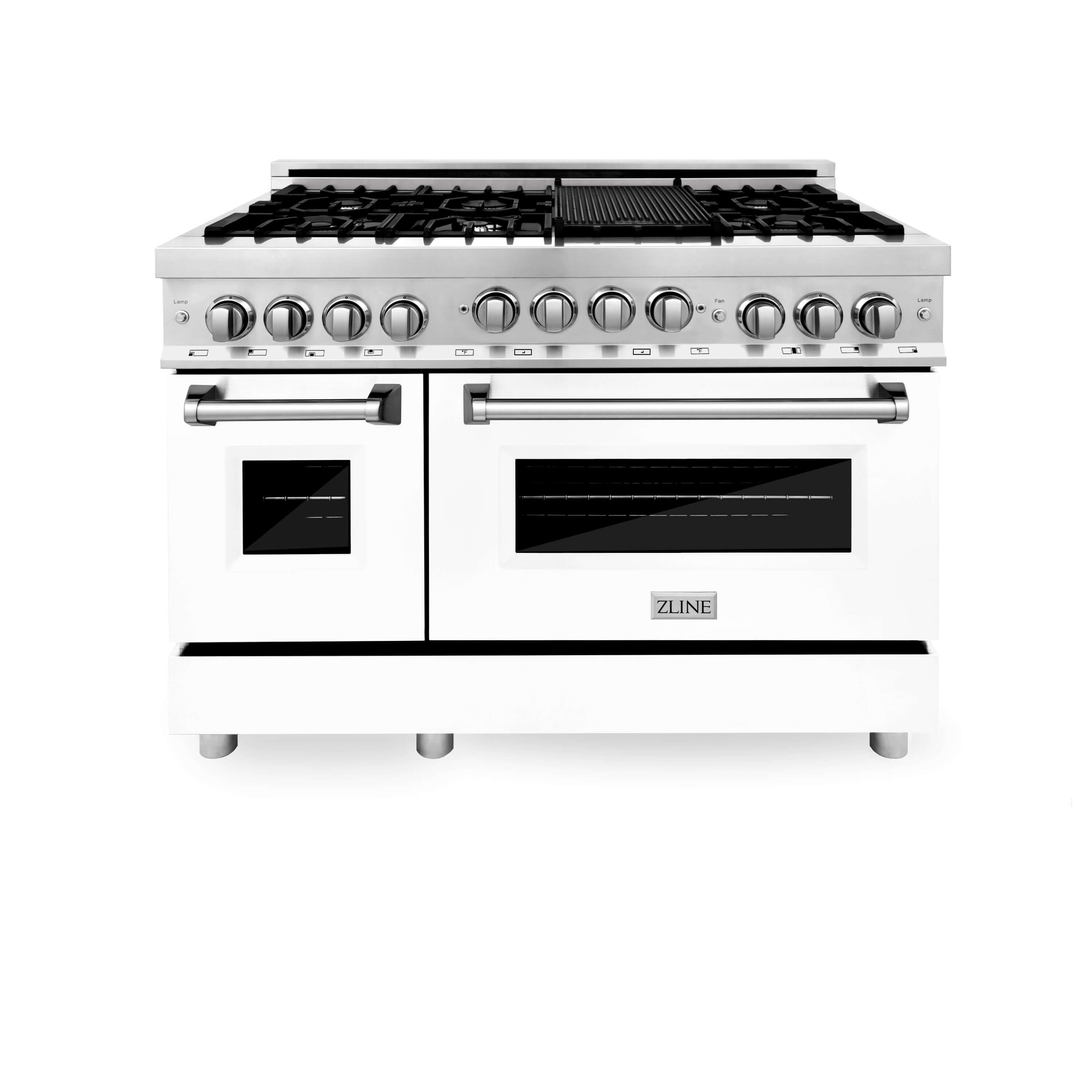 ZLINE 48 in. 6.0 cu. ft. Range with Gas Stove and Gas Oven in Fingerprint Resistant Stainless Steel with Color Options (RGS-SN-48)