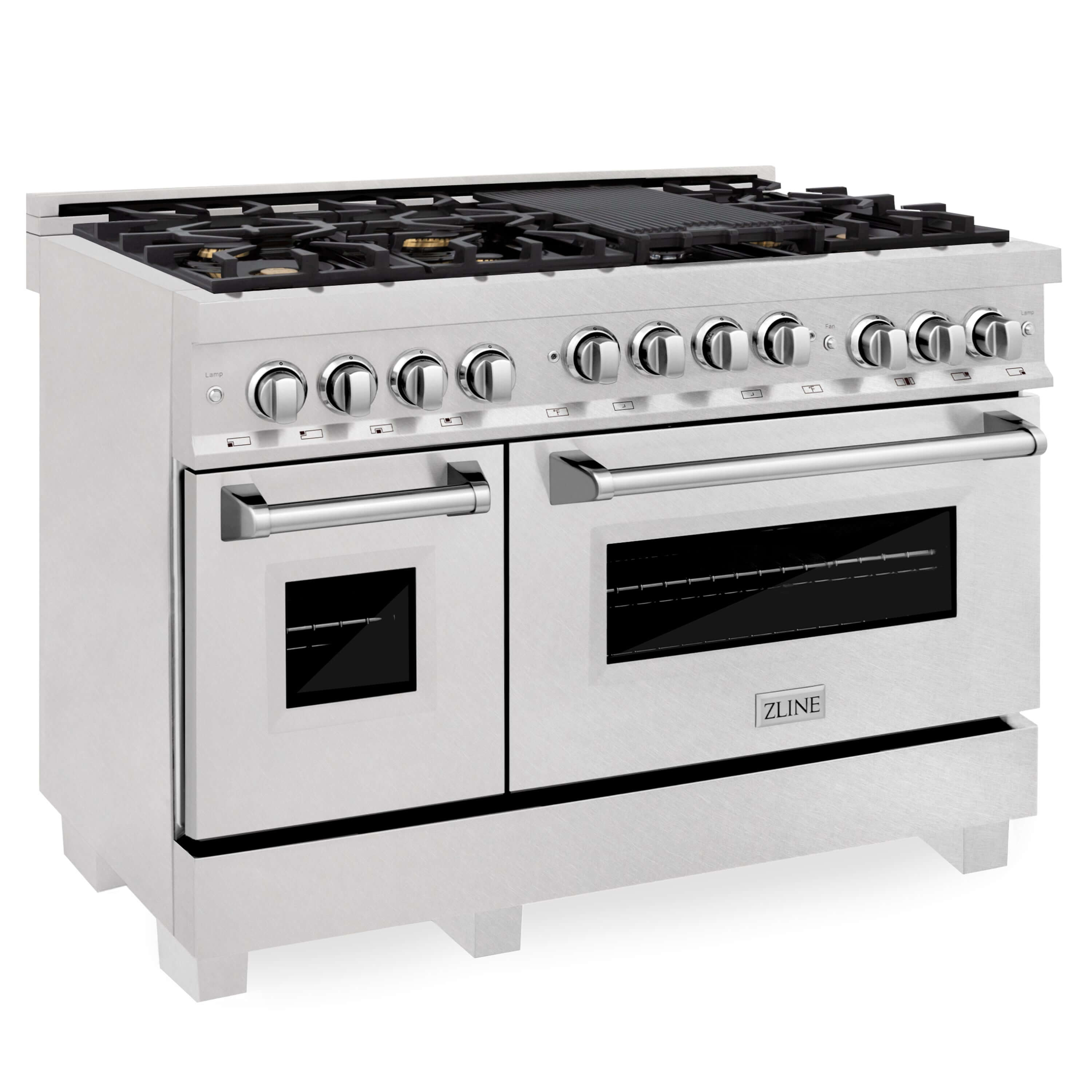 ZLINE 48 in. 6.0 cu. ft. Range with Gas Stove and Gas Oven in Fingerprint Resistant Stainless Steel with Color Options (RGS-SN-48)