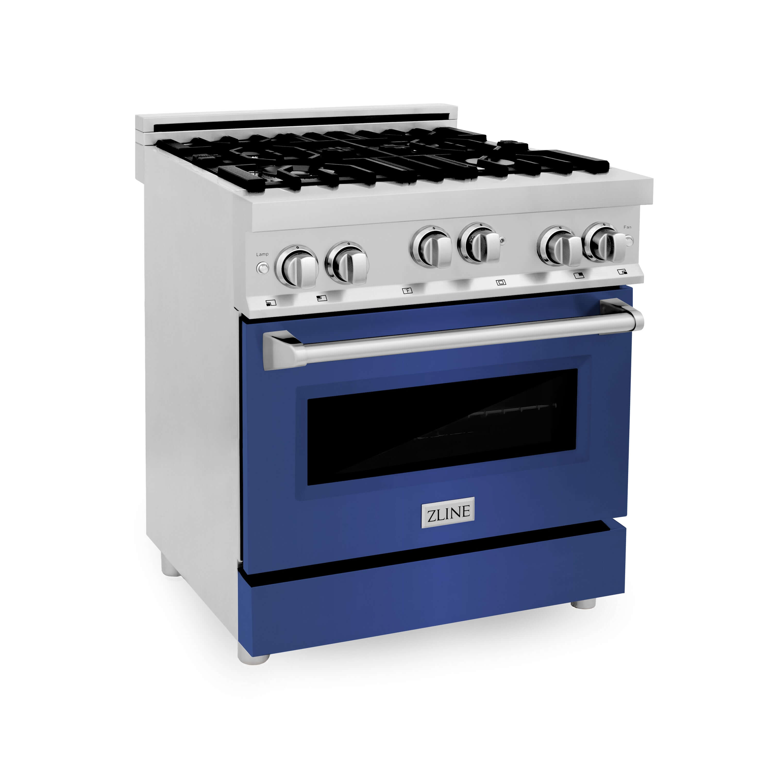 ZLINE 30 in. 4.0 cu. ft. Range with Gas Stove and Gas Oven in Stainless Steel with Color Door Options (RG30)