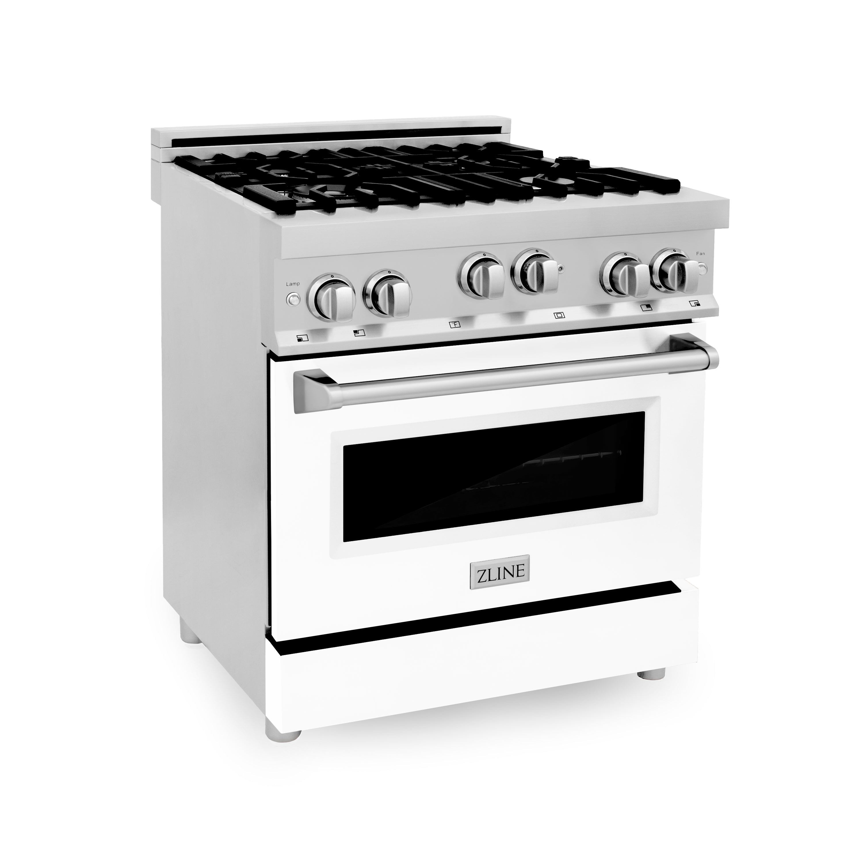 ZLINE 30 in. 4.0 cu. ft. Range with Gas Stove and Gas Oven in Stainless Steel with Color Door Options (RG30)