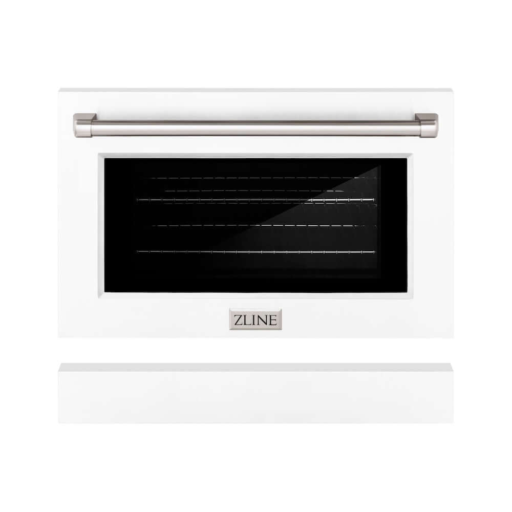 ZLINE Paramount and Select Series Range Door in White Matte with Size Options (SR-DR-WM) main image.