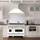 ZLINE Autograph Edition 48 in. Stainless Steel Range Hood with White Matte Shell and Handle (8654STZ-WM48) 