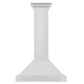ZLINE 30 in. Stainless Steel Range Hood with Stainless Steel Handle and Colored Shell Options (KB4STX-30) front.