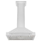 ZLINE 30 in. Stainless Steel Range Hood with Stainless Steel Handle and Colored Shell Options (KB4STX-30) front, under.